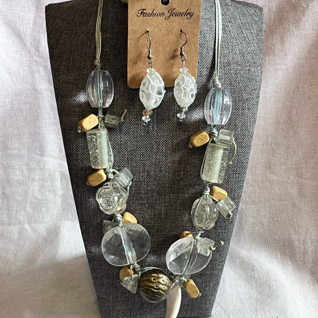 Fashion Jewelry Silver And Gold Cultural Necklace Set